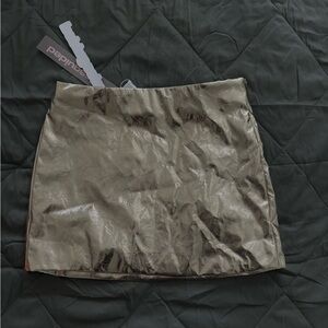 Champagne gold mini‎ skirt